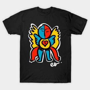 Angel Graffiti Character Love T-Shirt